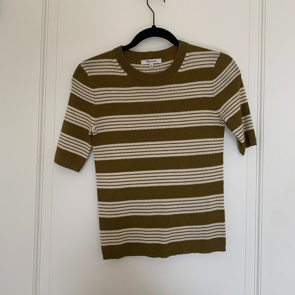 Madewell Bennett Stripe Ribbed Sweater Tee